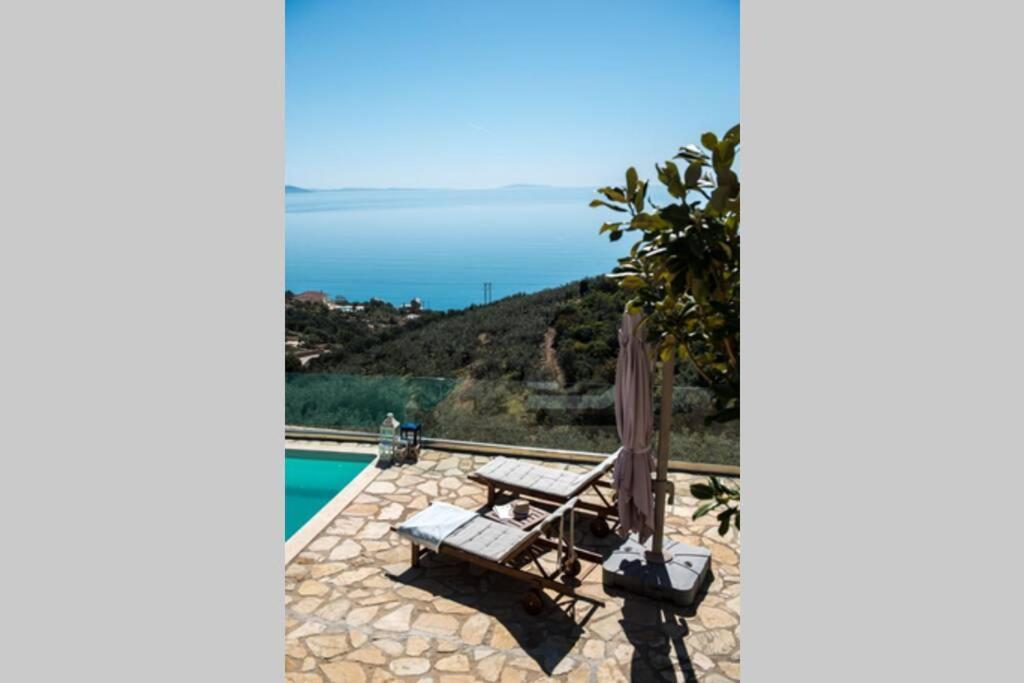 Apollo Romantic Sea View Villa Kivérion Eksteriør billede